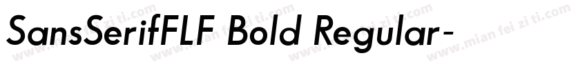 SansSerifFLF Bold Regular字体转换
